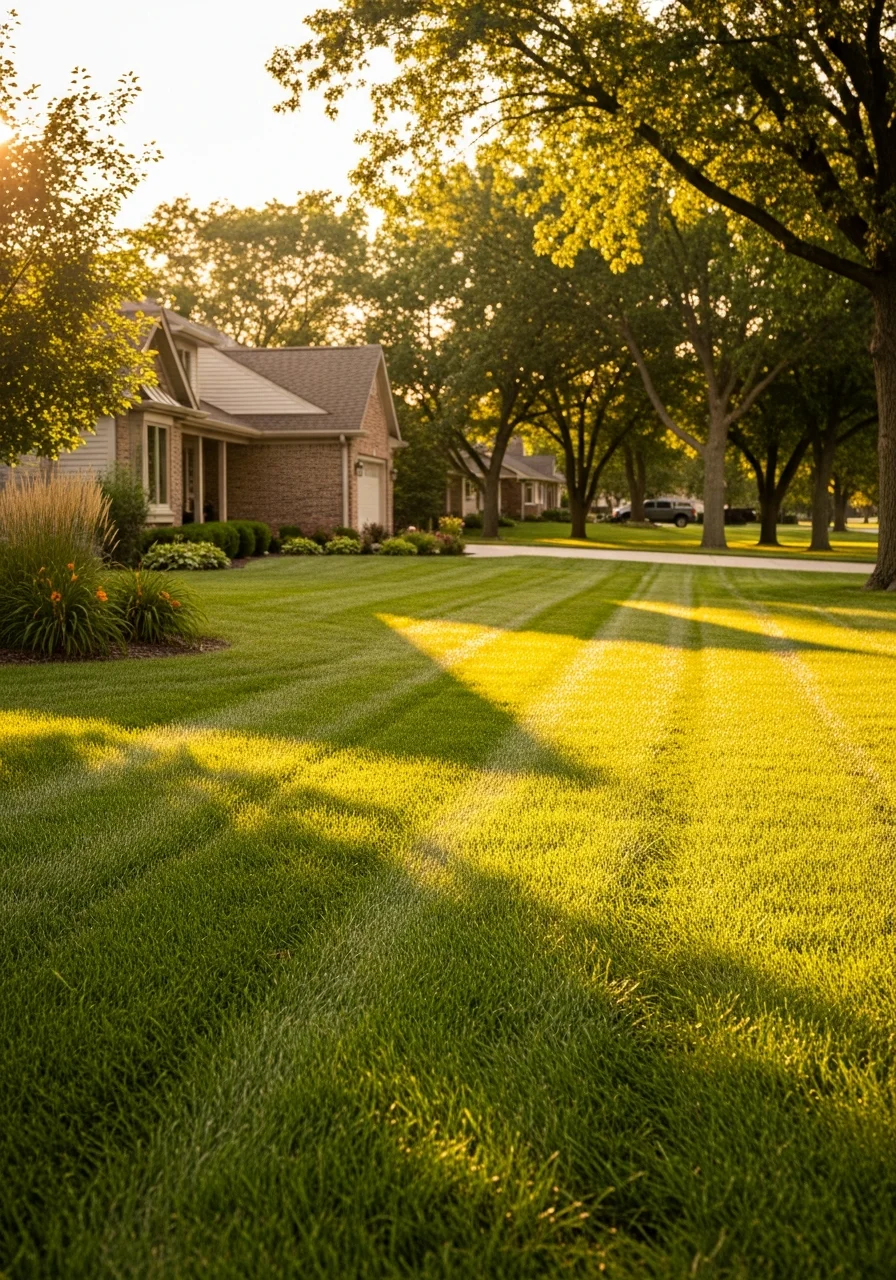 Ames property exterior showing well-maintained lawn and typical central Iowa residential architecture.